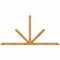 Ekena Millwork Saratoga Rough Sawn Timber Gable Bracket, Western Red Cedar, 108"W x 54"H x 2"D x 4"F, 12/12 Pitch GBW108X54X0204SAR00RWR - alternate 1